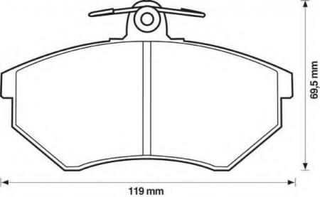     VW GOLF-3 1.8-2.0 93-; PASSAT-3/4 88-96 571357D