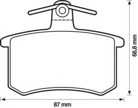 КОЛОДКИ ДИСКОВЫЕ З. FIAT CROMA 1.6-2.5TD 85-96, ALFA 164 3.0 87-92 571350B