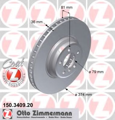 ZIMMERMANN-  BMW E65/E66 745D/6.0 05 150.3409.20