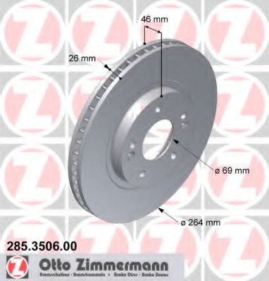   HYU SANTA FE 2.4/2.7/2.0CRDI 01-   294X26 285350600