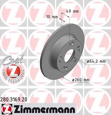   HON ACCORD VIII 2.0/2.4/2.2CTDI 03-    260X10 280.3169.20